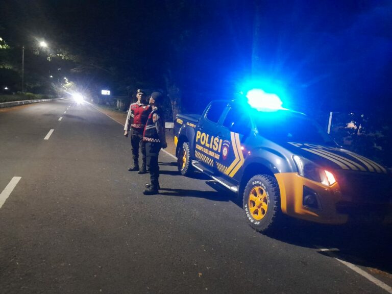 Polres Lombok Barat Rutin Gelar Patroli Preventif di Bypass Bandara Lombok