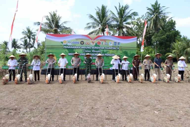 Ketahanan Pangan Dimulai dari NTB, Polri Kawal Penanaman Jagung Serentak