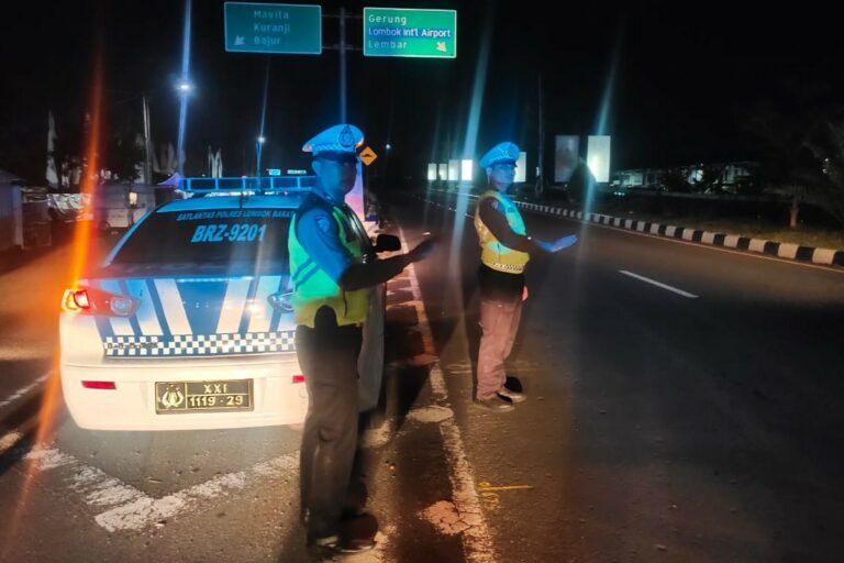 Aksi Proaktif Satlantas Lobar: Amankan Bypass BIL dari Kejahatan Jalanan