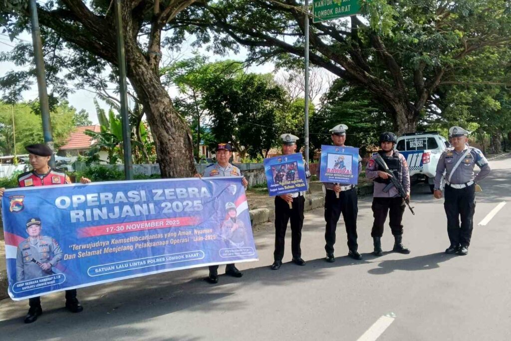 Operasi Zebra Rinjani di Lombok Barat: Ratusan Teguran Dominasi Penindakan